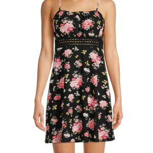 No Boundaries Juniors Crochet Waist Dress